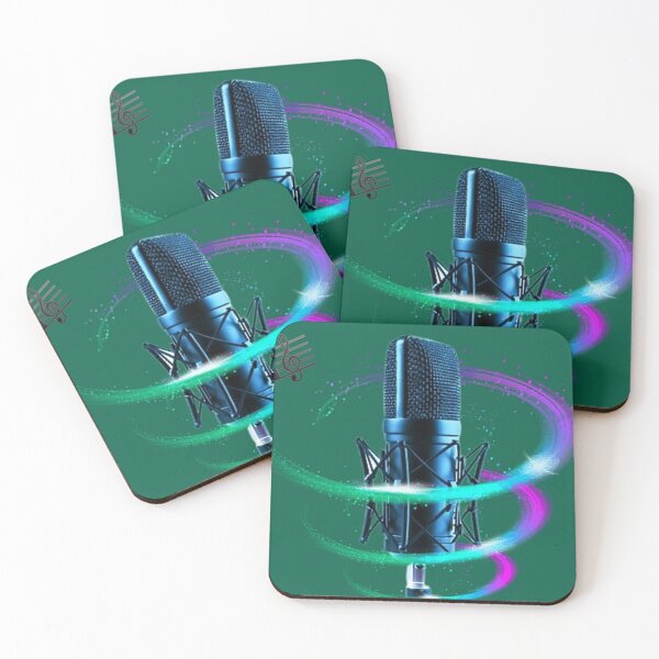 Item preview, Music Instruments into Digital Art: Microphones Singers designed and sold by QuasarDigitalSurrealism.