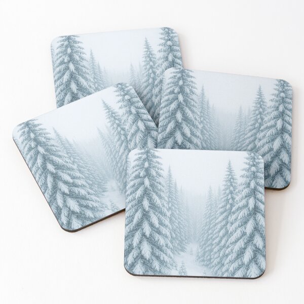 Item preview, Pinheiros Nevados na Floresta designed and sold by Leonornature.