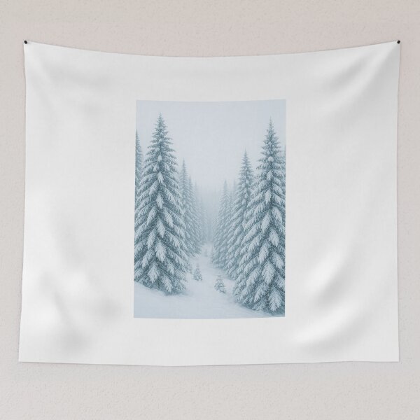 Item preview, Pinheiros Nevados na Floresta designed and sold by Leonornature.