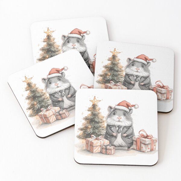 Item preview, Holiday Hamster – Awkward Christmas Office Party Vibes designed and sold by jelonkaa.