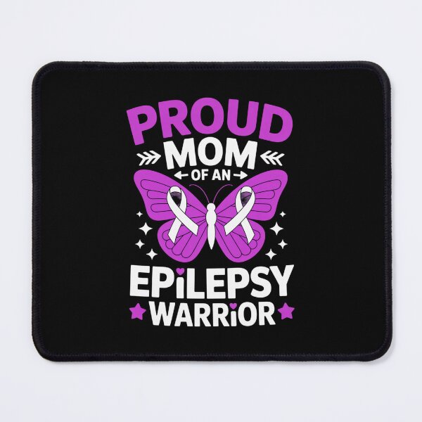 Item preview, Proud Mom of an Epilepsy Warrior - Purple Butterfly Awareness Design designed and sold by Gogetgiggles.