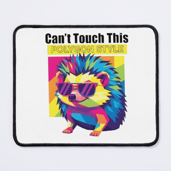 Item preview, Can’t Touch This — Cool Polygon Hedgehog designed and sold by Swaysurgeart.