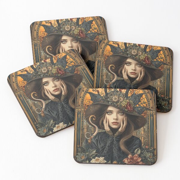 Item preview, The Witch of Gilded Secrets designed and sold by Edenglow Prints & Peculiars.