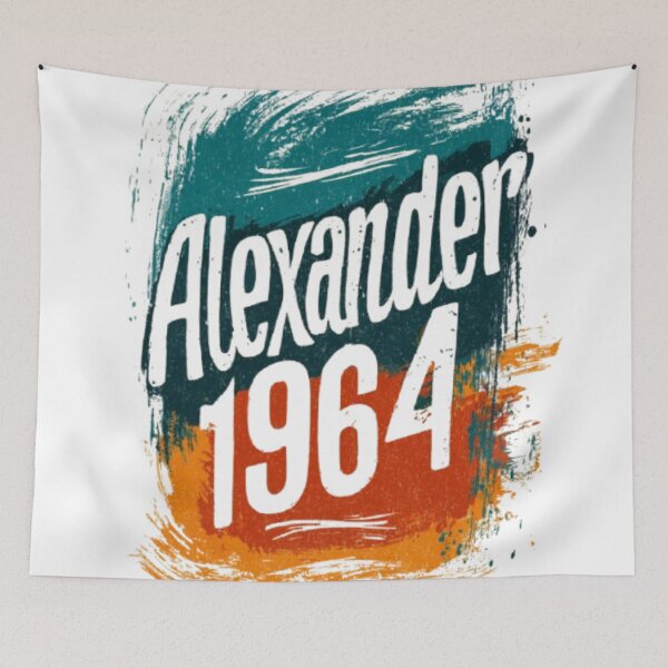 Item preview, Alexander 1964 Vintage Distressed Retro Name Design designed and sold by AlexLineArt.