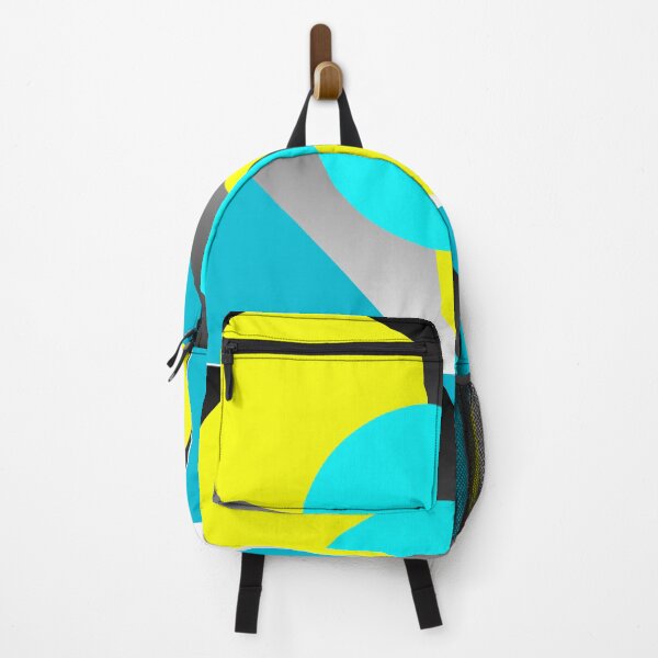 Item preview, Abstract Geometric Cyan and Yellow Circles Modern Art Design designed and sold by Faali950.