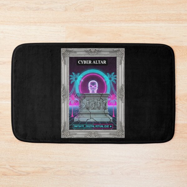 Item preview, Cyber Altar: Initiate Digital Ritual Vaporwave Skull designed and sold by DailyVibesMerch.