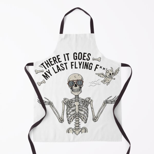 Item preview, There It Goes My Last Flying F* - Skeleton Shrug Funny Sarcasm** designed and sold by VandalMuse.