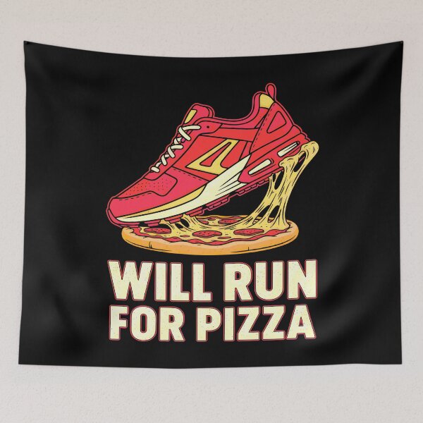 Item preview, Runner Running Funny Will Run For Pizza Lover Runners designed and sold by GrandeDuc.