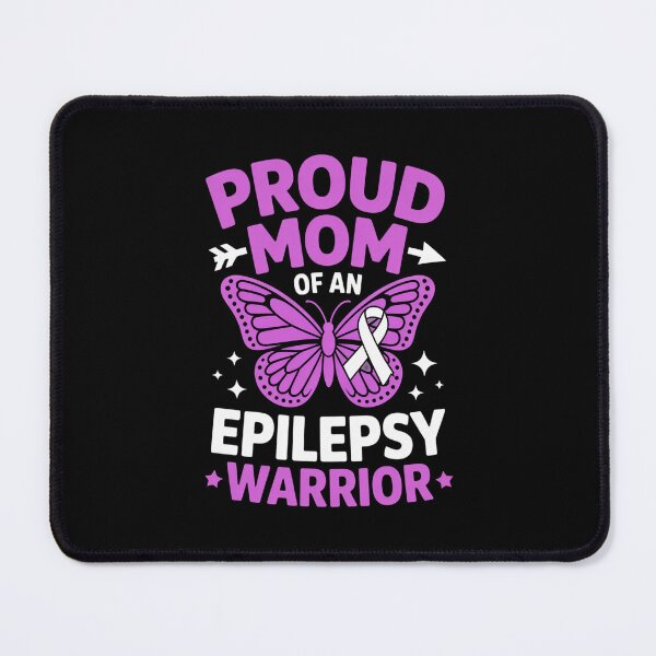Item preview, Proud Mom of an Epilepsy Warrior - Purple Butterfly Awareness Design designed and sold by Gogetgiggles.