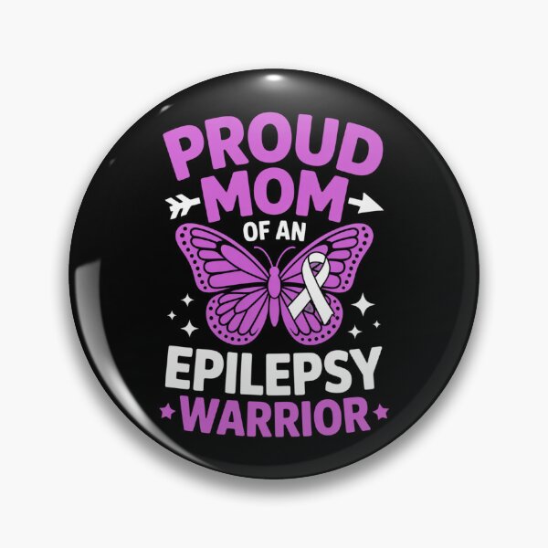 Item preview, Proud Mom of an Epilepsy Warrior - Purple Butterfly Awareness Design designed and sold by Gogetgiggles.