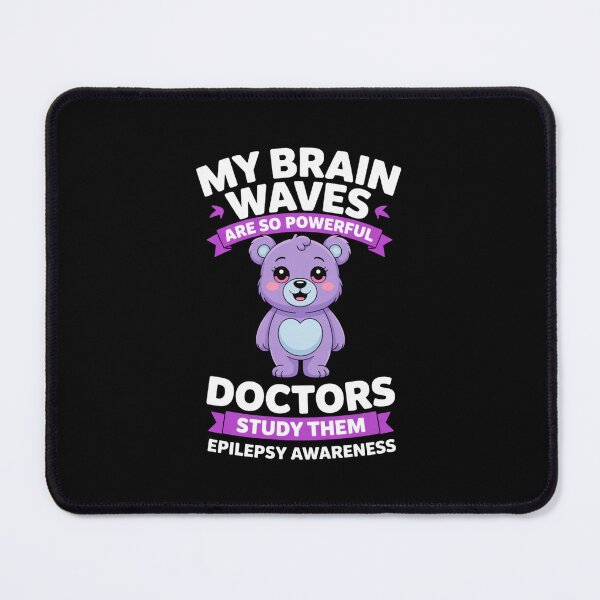 Item preview, My Brain Waves Are So Powerful - Epilepsy Awareness Teddy Bear Design designed and sold by Gogetgiggles.