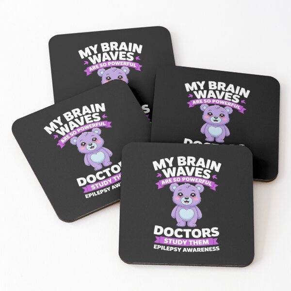 Item preview, My Brain Waves Are So Powerful - Epilepsy Awareness Teddy Bear Design designed and sold by Gogetgiggles.