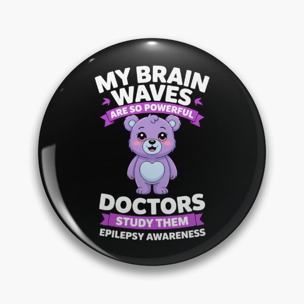 Item preview, My Brain Waves Are So Powerful - Epilepsy Awareness Teddy Bear Design designed and sold by Gogetgiggles.