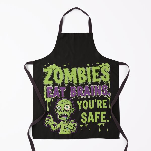Item preview, Zombies Eat Brains You're Safe - Funny Sarcastic Zombie Design designed and sold by VandalMuse.