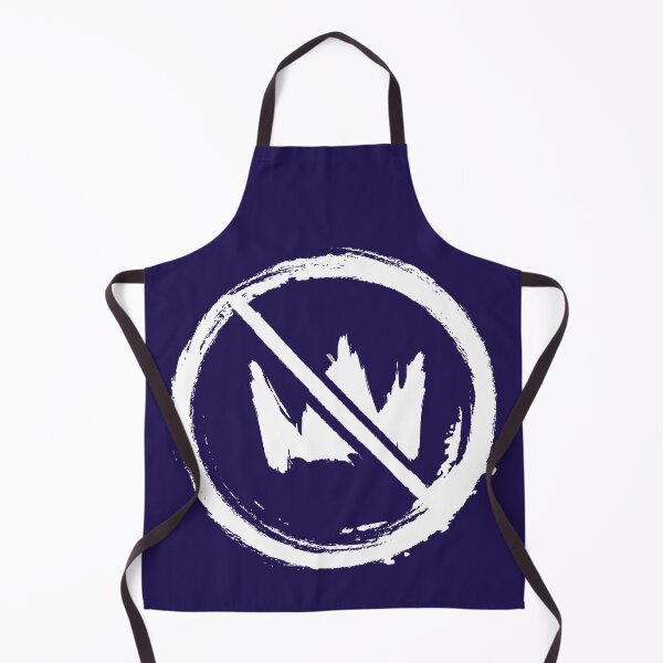 Item preview, No Kings in America Icon - Simple and minimal free hand drawn like icon with brush strokes or chalk | carved white  designed and sold by ZechJohnRB.
