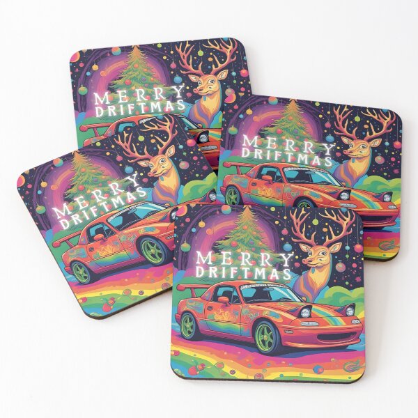Item preview, Merry Driftmas - Psychedelic Christmas Miata designed and sold by CarolynT95.