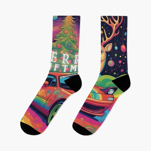 Item preview, Merry Driftmas - Psychedelic Christmas Miata designed and sold by CarolynT95.
