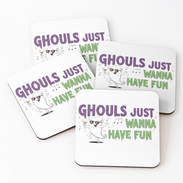 Item preview, Ghouls Just Wanna Have Fun - Cute Dancing Ghost Halloween Party designed and sold by VandalMuse.