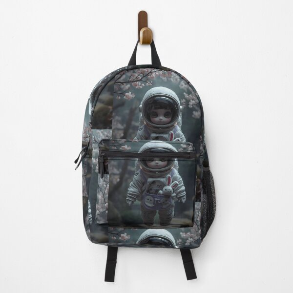 Item preview, Hyperrealistic Chibi Astronaut: Bunny Companion Portrait designed and sold by MoonlitDoodles1.