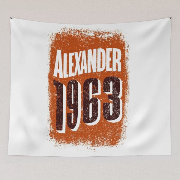 Item preview, Alexander 1963 Vintage Distressed Retro Name Design designed and sold by AlexLineArt.