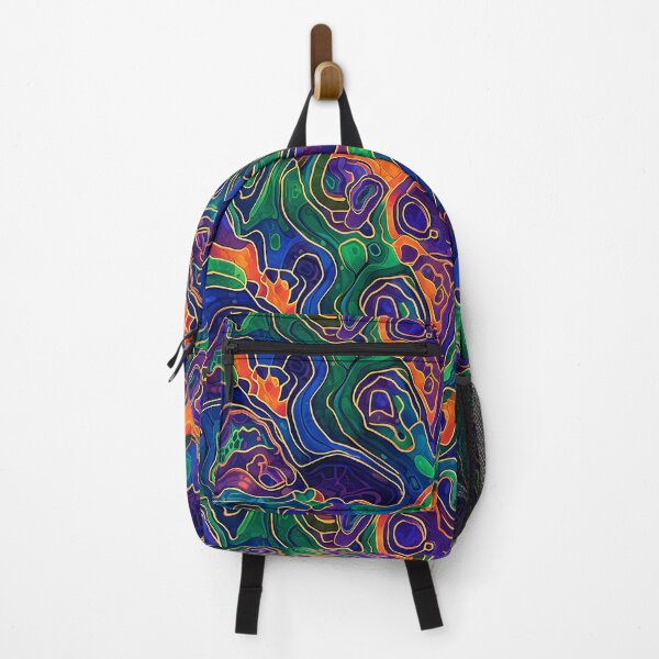 Item preview, Vibrant Organic Flow Abstract Psychedelic Seamless Pattern designed and sold by TajSprinklz.