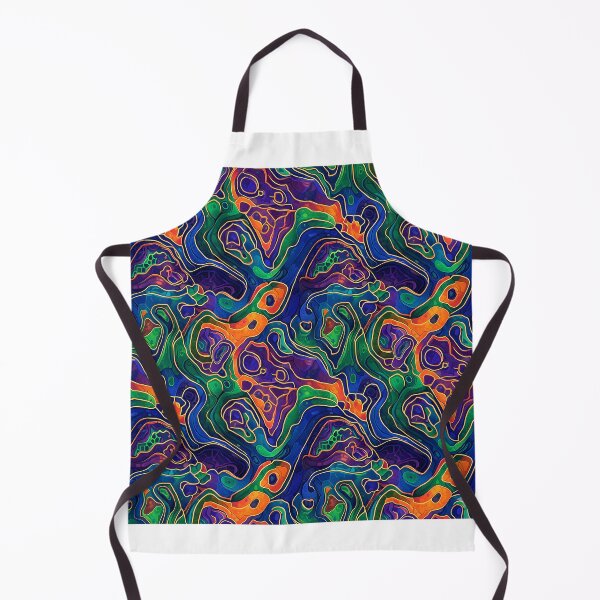 Item preview, Vibrant Organic Flow Abstract Psychedelic Seamless Pattern designed and sold by TajSprinklz.