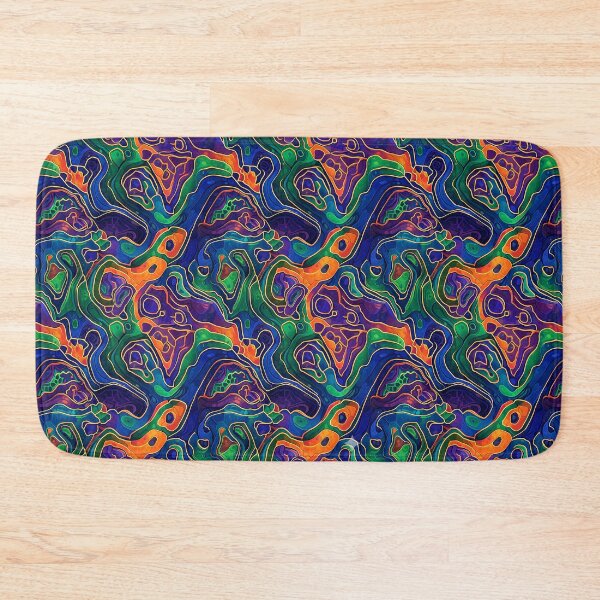 Item preview, Vibrant Organic Flow Abstract Psychedelic Seamless Pattern designed and sold by TajSprinklz.