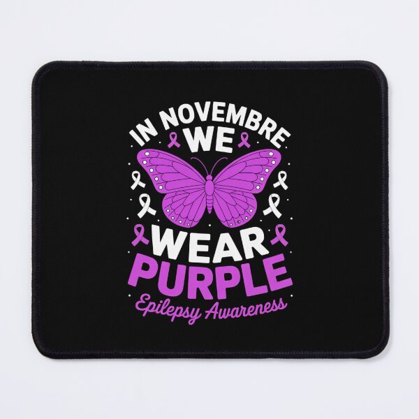 Item preview, In November We Wear Purple Epilepsy Awareness Butterfly Design designed and sold by Gogetgiggles.