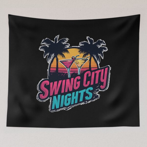 Item preview, Swing City Nights Swinger Lifestyle Adult Culture designed and sold by Pineapple-Ink.