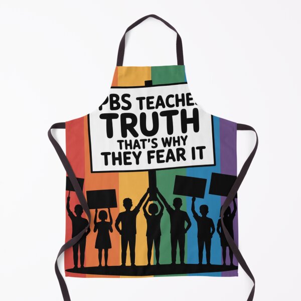 Item preview, PBS Teaches Truth Rainbow Protest Silhouette designed and sold by chattsuede.