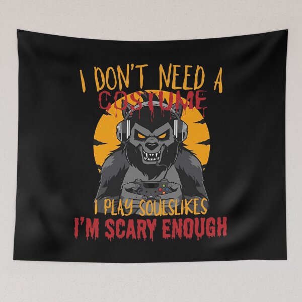 Item preview, Halloween Werewolf Gamer designed and sold by I-wanna-T-shirt.