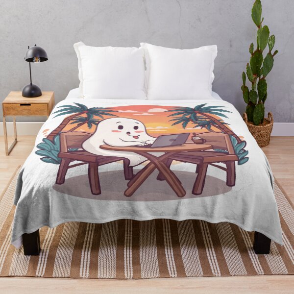 Item preview, Cute Tropical Ghost Digital Nomad Halloween Design designed and sold by WearTheArtx.
