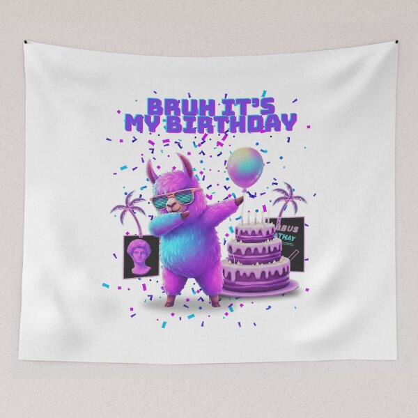 Item preview, Bruh Its My Birthday Pinata llama for party and birthday   designed and sold by DOPANDA ..