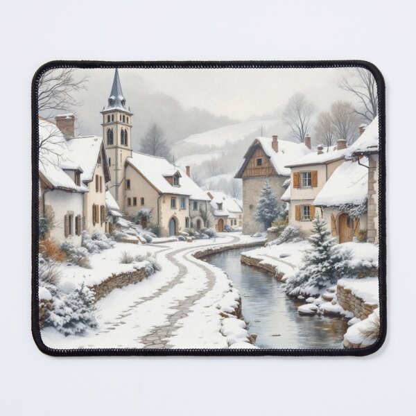 Item preview, Village in the valley (Pyrenees) designed and sold by jefboutique6150.