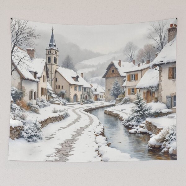 Item preview, Village in the valley (Pyrenees) designed and sold by jefboutique6150.