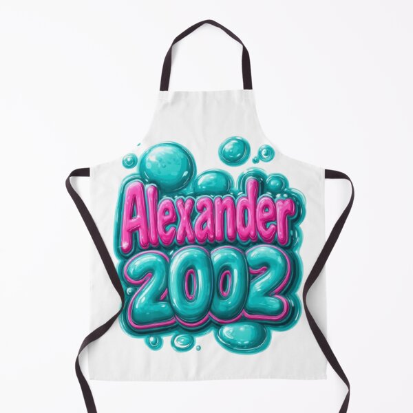 Item preview, Alexander 2002 Bubble Glossy Cartoon Name Design designed and sold by AlexLineArt.