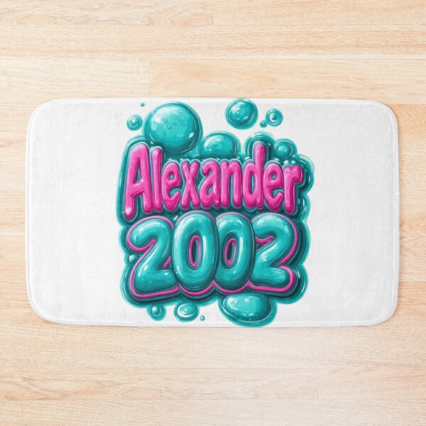 Item preview, Alexander 2002 Bubble Glossy Cartoon Name Design designed and sold by AlexLineArt.