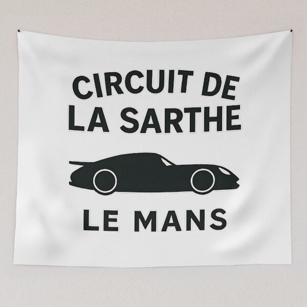 Artikelvorschau, Circuit de la Sarthe – Legendäre Streckenkarte von Le Mans | Vintage Langstrecken-Rennkunst entworfen und verkauft von Tidal Arts.