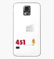 Fahrenheit 451, burning words Case/Skin for Samsung Galaxy