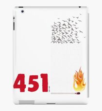 Fahrenheit 451, burning words iPad Case/Skin