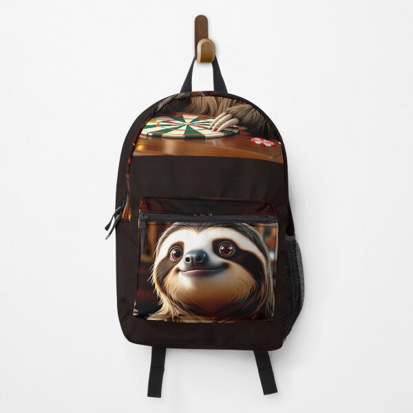 Item preview, funny sloth dart player colorful cartoon design designed and sold by SmashingDeals.