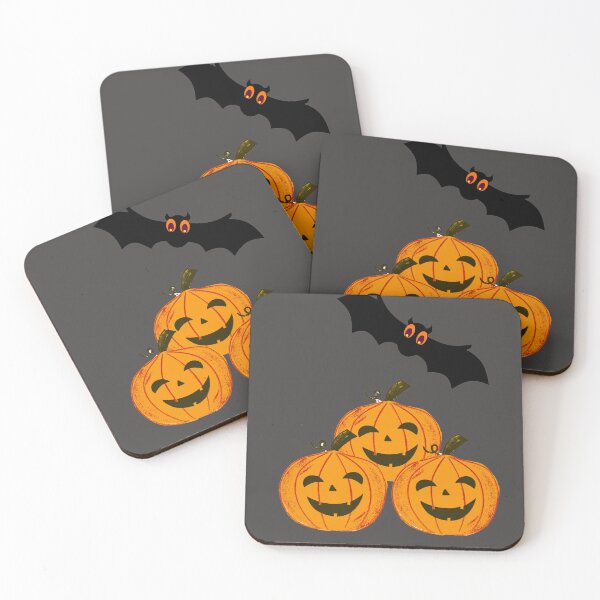 Item preview, Halloween funny. Pumpkins and a flying bat. designed and sold by TheTwoWorlds.