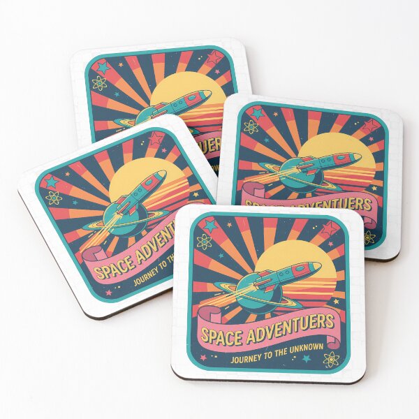 Item preview, Space Adventurers Journey to the Unknown Retro Rocket Patch designed and sold by TajSprinklz.