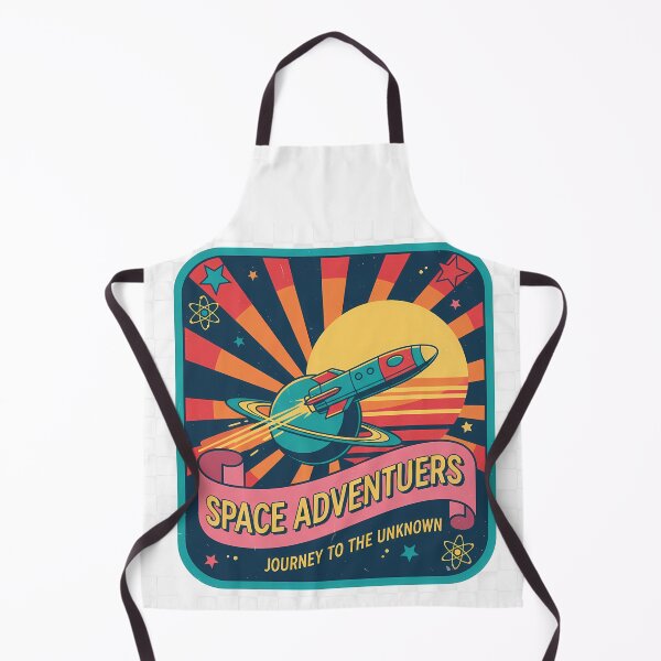 Item preview, Space Adventurers Journey to the Unknown Retro Rocket Patch designed and sold by TajSprinklz.