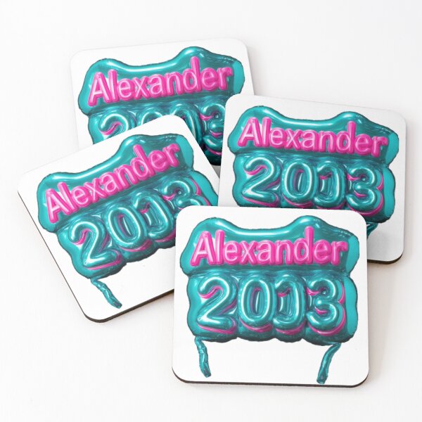 Item preview, Alexander 2003 Balloon Glossy Birthday Name Design designed and sold by AlexLineArt.