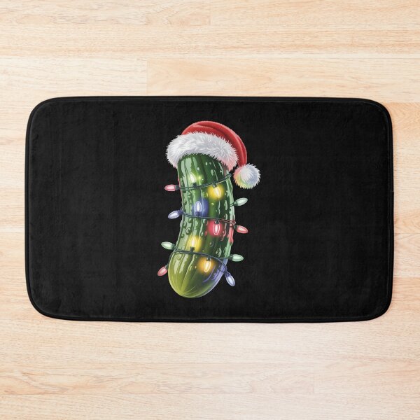 Item preview, Funny Pickle Santa hat Christmas Lights Xmas Men Women designed and sold by clothesy7.