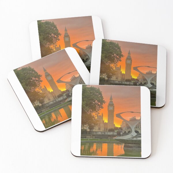 Item preview, Iconic London. Fiery Orange Autumn Sunset designed and sold by The Running London Photographer.