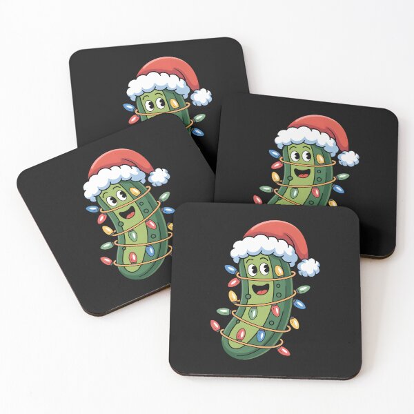 Item preview, Cute Pickle Christmas Lights Santa hat Kids Women designed and sold by clothesy7.