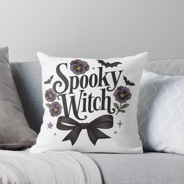 Aperçu de l'œuvre Sorcière effrayante : nœud floral gothique d'Halloween créée et vendue par ChaaiTee.