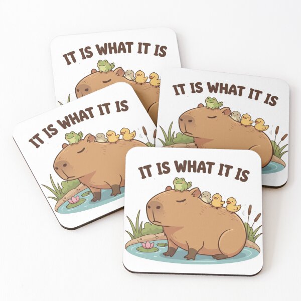 Item preview, Chillin' Capybara - It Is What It Is - Viral Meme Aesthetic designed and sold by MythoWorldddd.